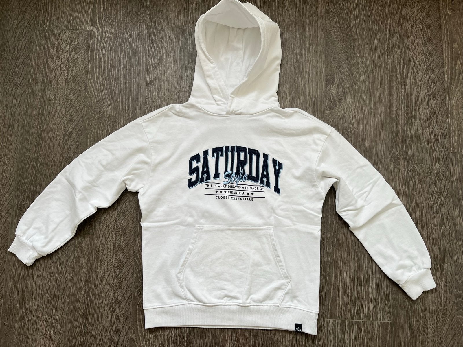 Meisjes hoodie sweater trui met capuchon Nik & Nik mt 12/152, Ophalen of Verzenden, Gebruikt, Meisje, Trui of Vest