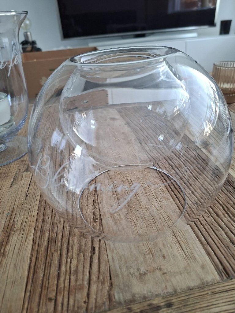 Riviera Maison vaasje, Ophalen of Verzenden, Zo goed als nieuw, Geschikt voor droogbloemen, Glas