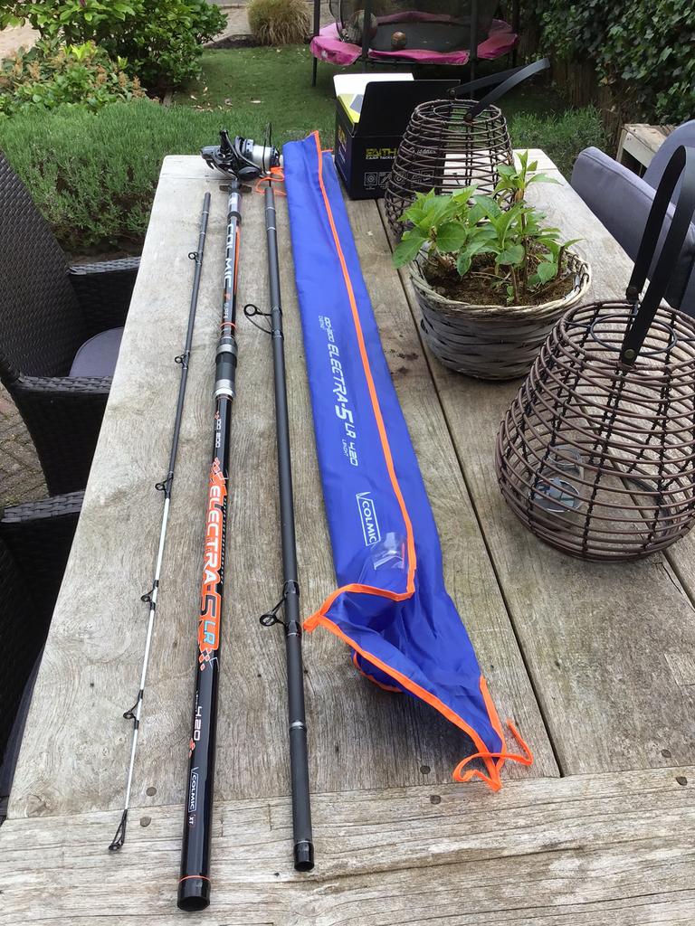 Nieuwe Zeehengel set met Bigpit molen, Watersport en Boten, Ophalen, Nieuw, Complete set