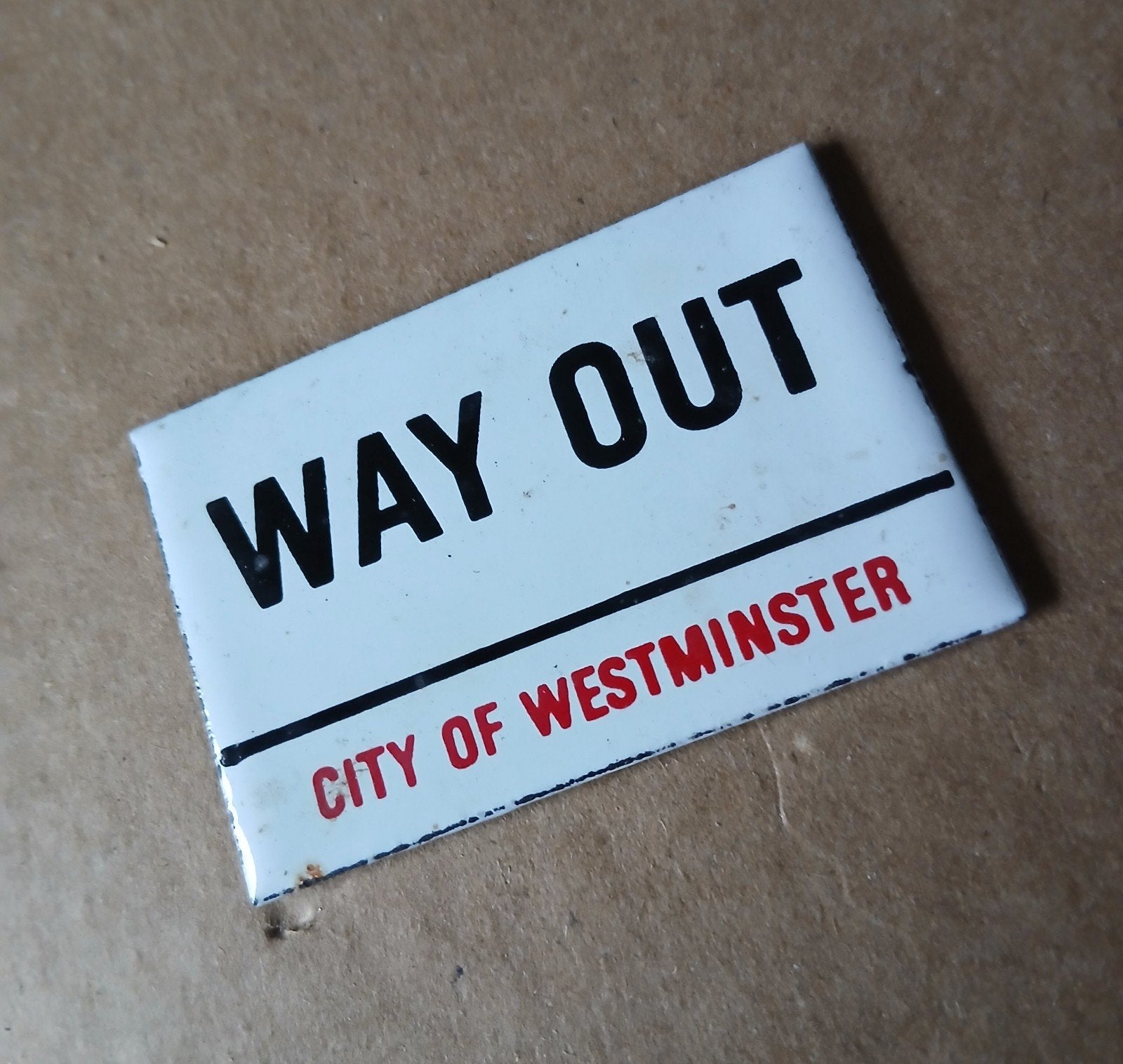 Magneet 'Way Out City of Westminster', Ophalen of Verzenden