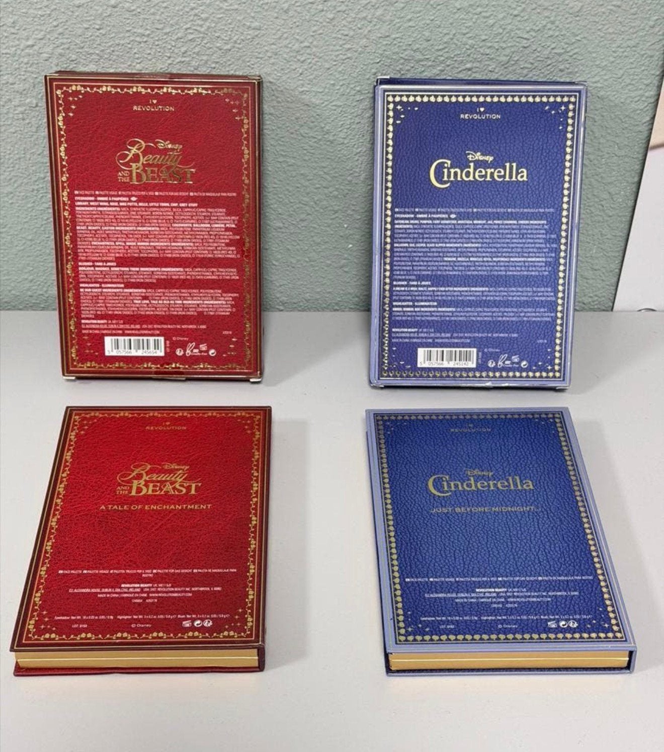 Revolution Disney Storybook makeup Beauty Beast & Cinderella, P, P, P, Nieuw