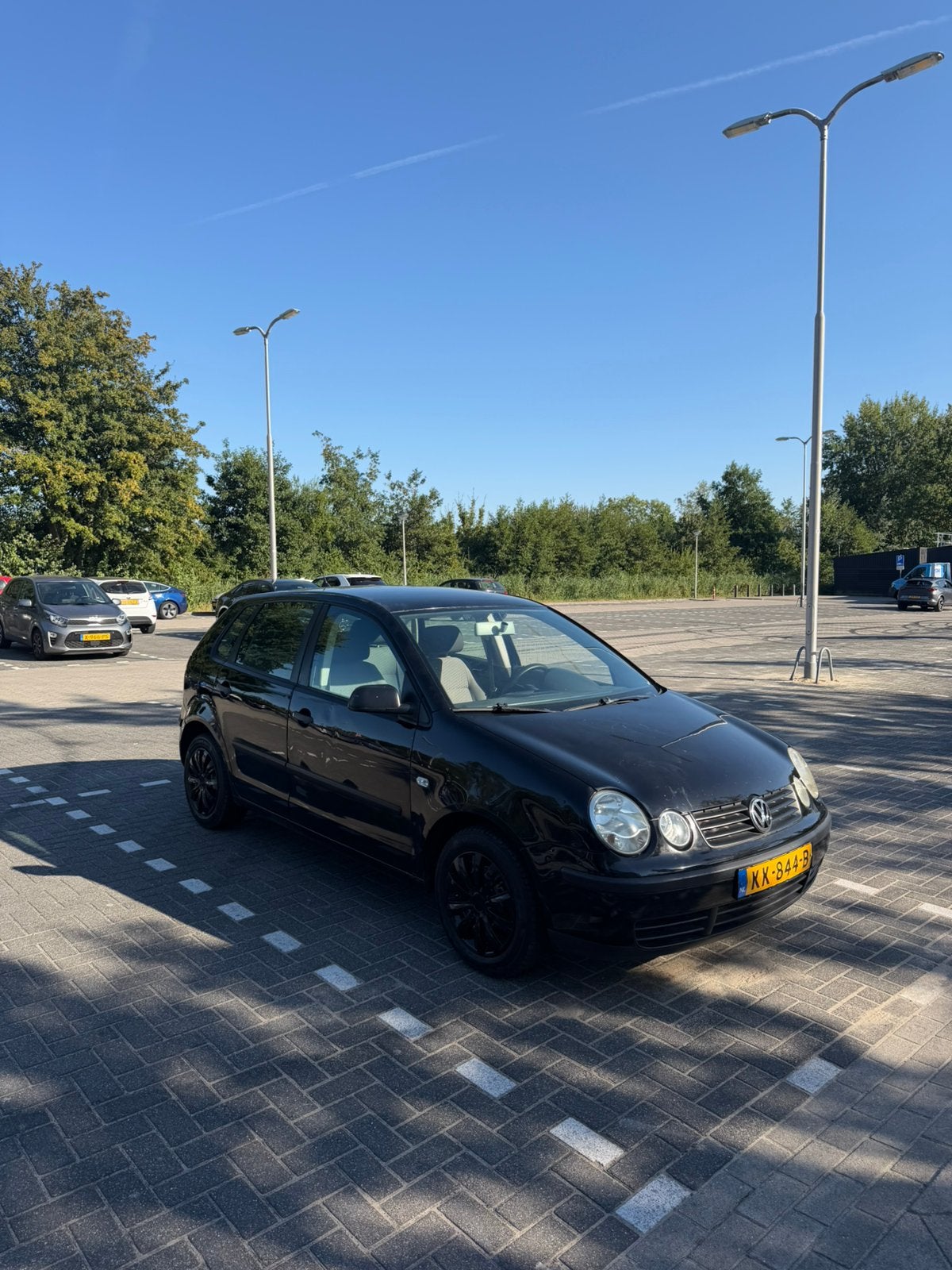 Volkswagen Polo 1.4 Zwart, Auto's, 40 €/maand, Zwart, Particulier, 1000 kg
