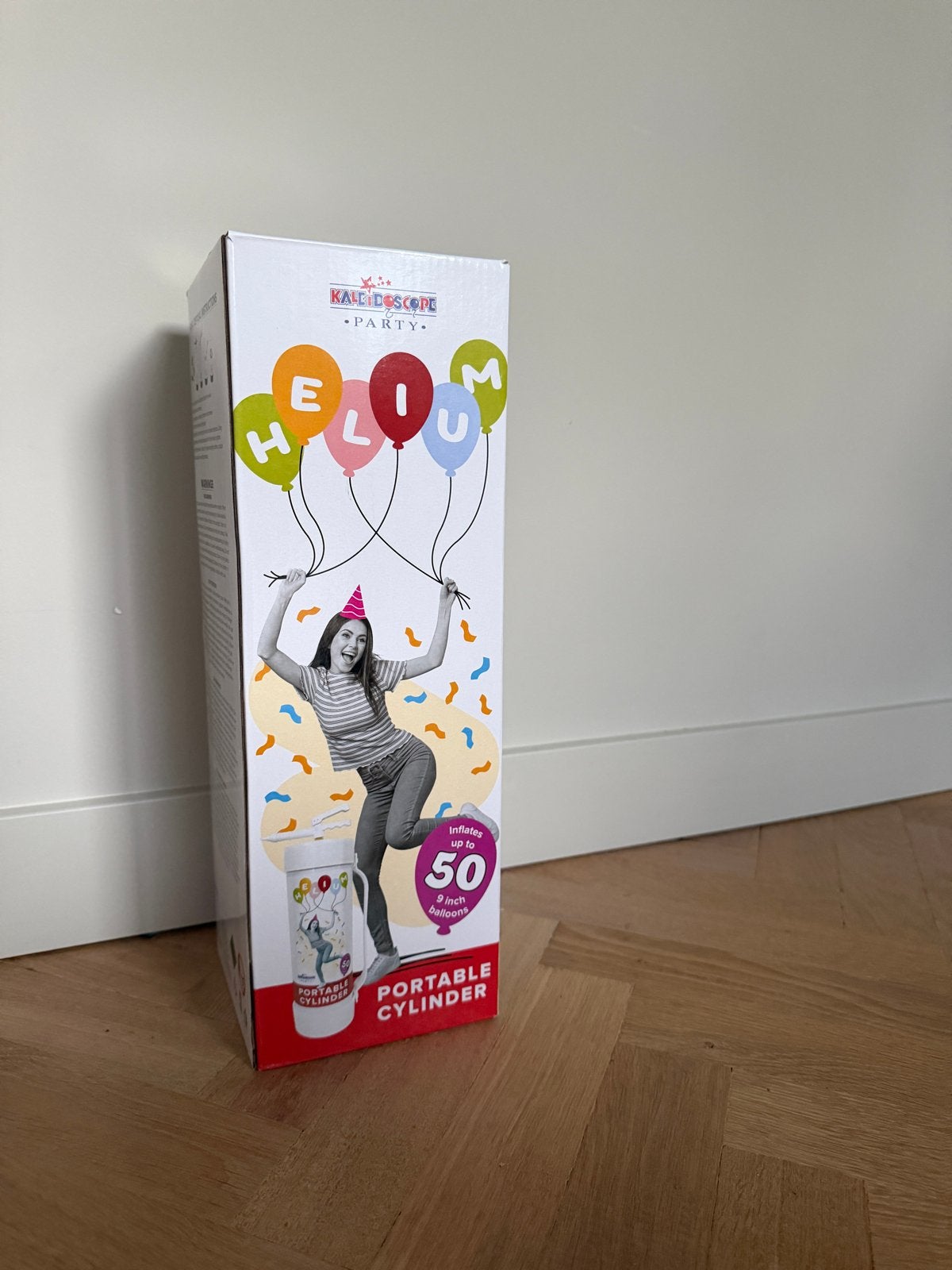 Helium fles voor ballonnen nieuw in doos, Ophalen of Verzenden, Nieuw, Feestartikel, Verjaardag