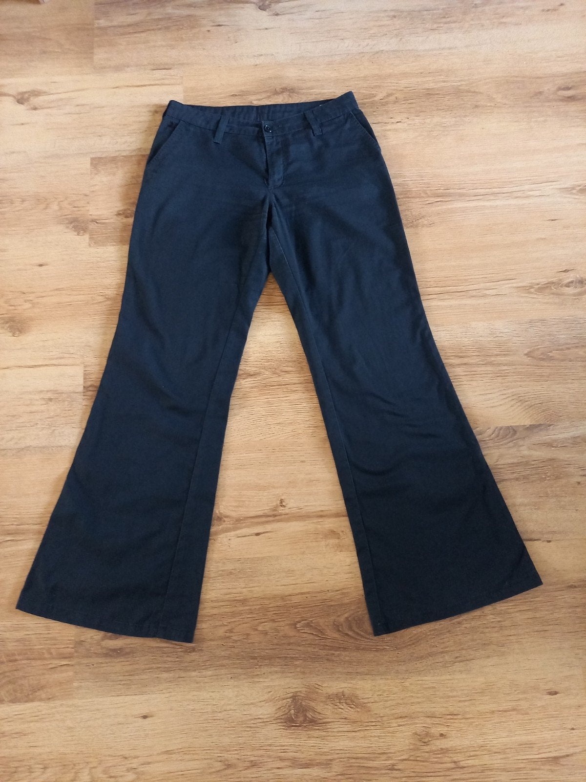 Lois Jeans flared broek maat 38  zwart, Zwart, Ophalen of Verzenden, Lang, Gedragen