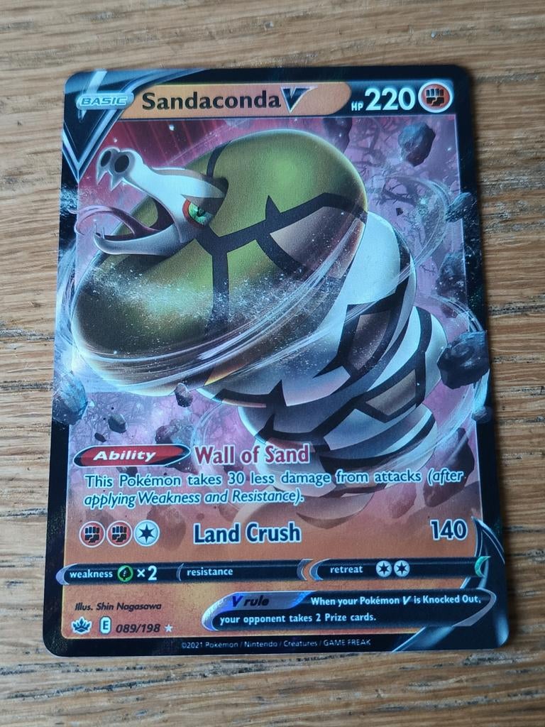 Sandaconda V 089/198 chillign reign, Ophalen of Verzenden, Zo goed als nieuw, Losse kaart, Foil