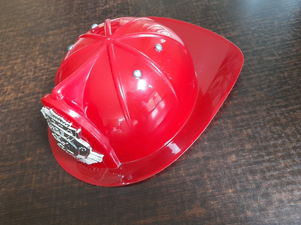 Brandweerman helm, Ophalen of Verzenden, Gebruikt, 122 t/m 128, Jongen of Meisje