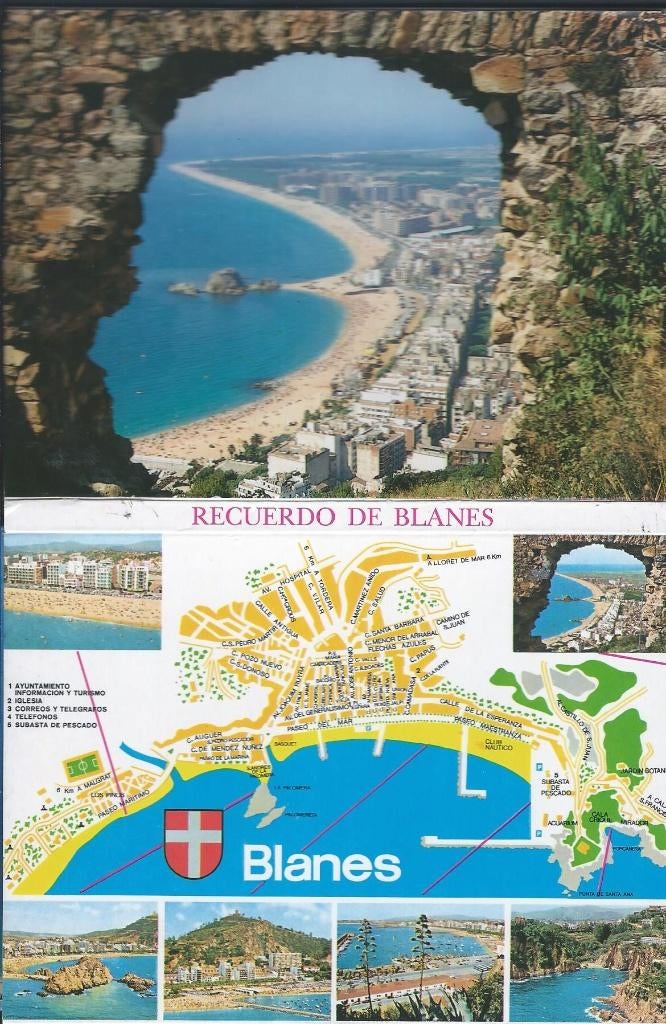 Ansichtkaarten van Spanje Blanes Recuerdo de Blanes, Verzamelen, Ansichtkaarten | Buitenland, Ongelopen, Spanje, 1980 tot heden
