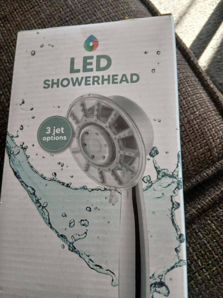 LED Douchekop met 3 Straalopties, Ophalen of Verzenden