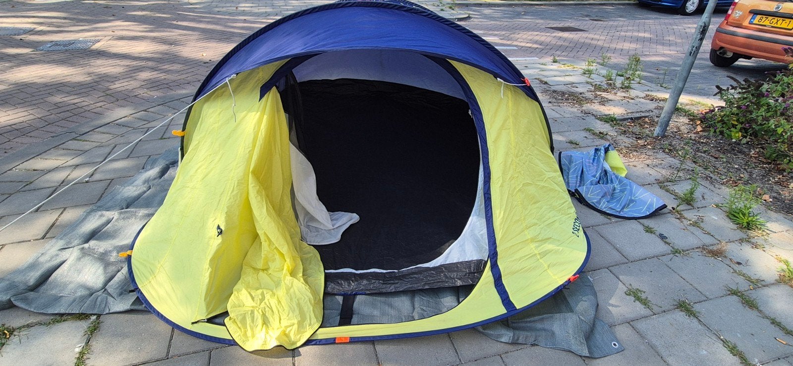pop up tent 2 sec 3 persoons en extra's, Caravans en Kamperen, Tenten, Ophalen, Tot en met 3