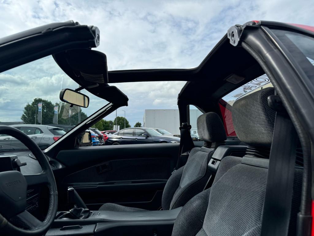 Toyota MR2 1.6 TC 16V Targa (bj 1990), Auto's, Zwart, Origineel Nederlands, Bedrijf, Handgeschakeld