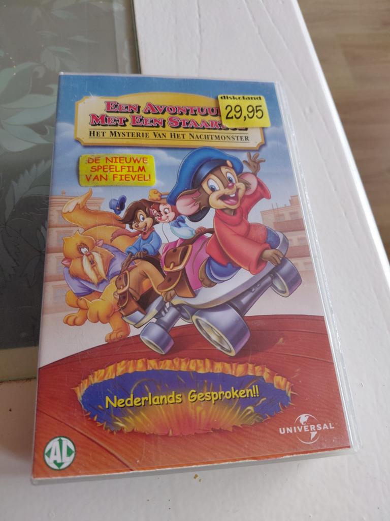 Fievel avontuur met een staartje mysterie v/h nachtmonster, Alle leeftijden, Ophalen of Verzenden, Gebruikt, Tekenfilm