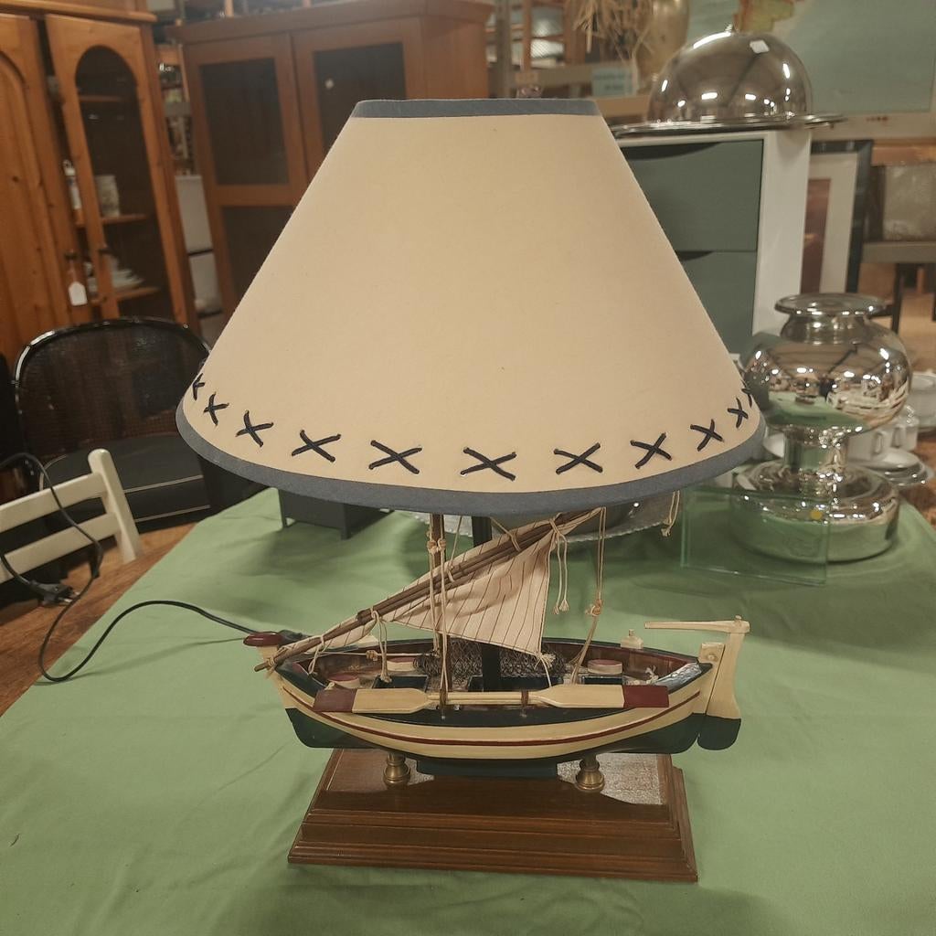 Vissersboot scheepslamp, Ophalen of Verzenden, Gebruikt, Maritiem, Nautisch, Klassiek