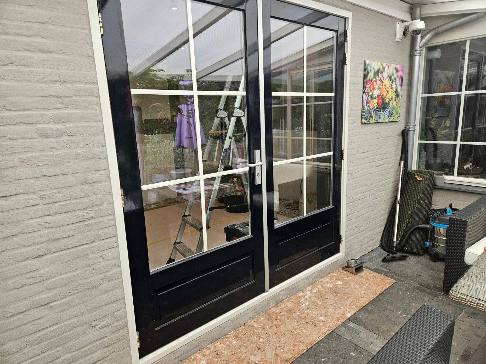 Terras deuren, Doe-het-zelf en Verbouw, Ophalen, 120 cm of meer, 200 tot 215 cm, Glas