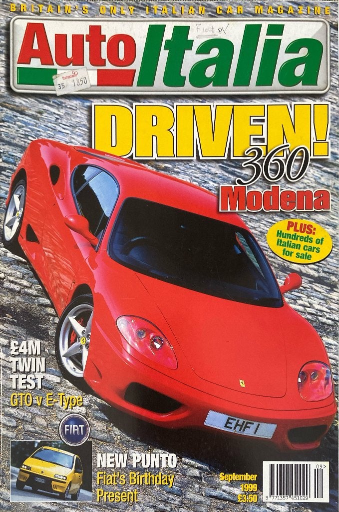 Auto Italia Magazine September 1999 - Ferrari 360 Modena, Ophalen of Verzenden, Gelezen, Ferrari