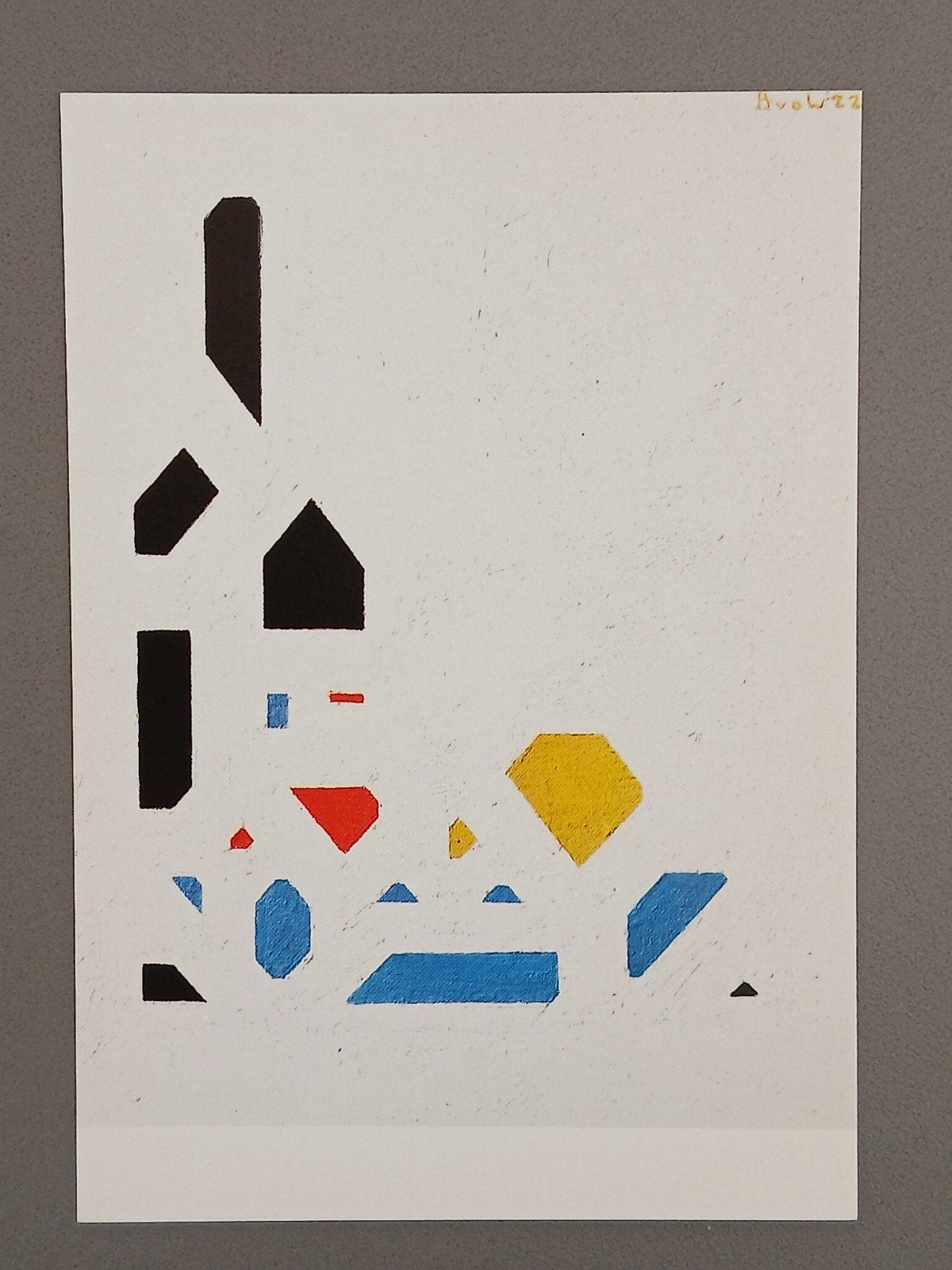 Ansicht Bart van der Leck - Stilleven met wijnfles(1922), Verzenden, 1920 tot 1940, Ongelopen, Overige thema's