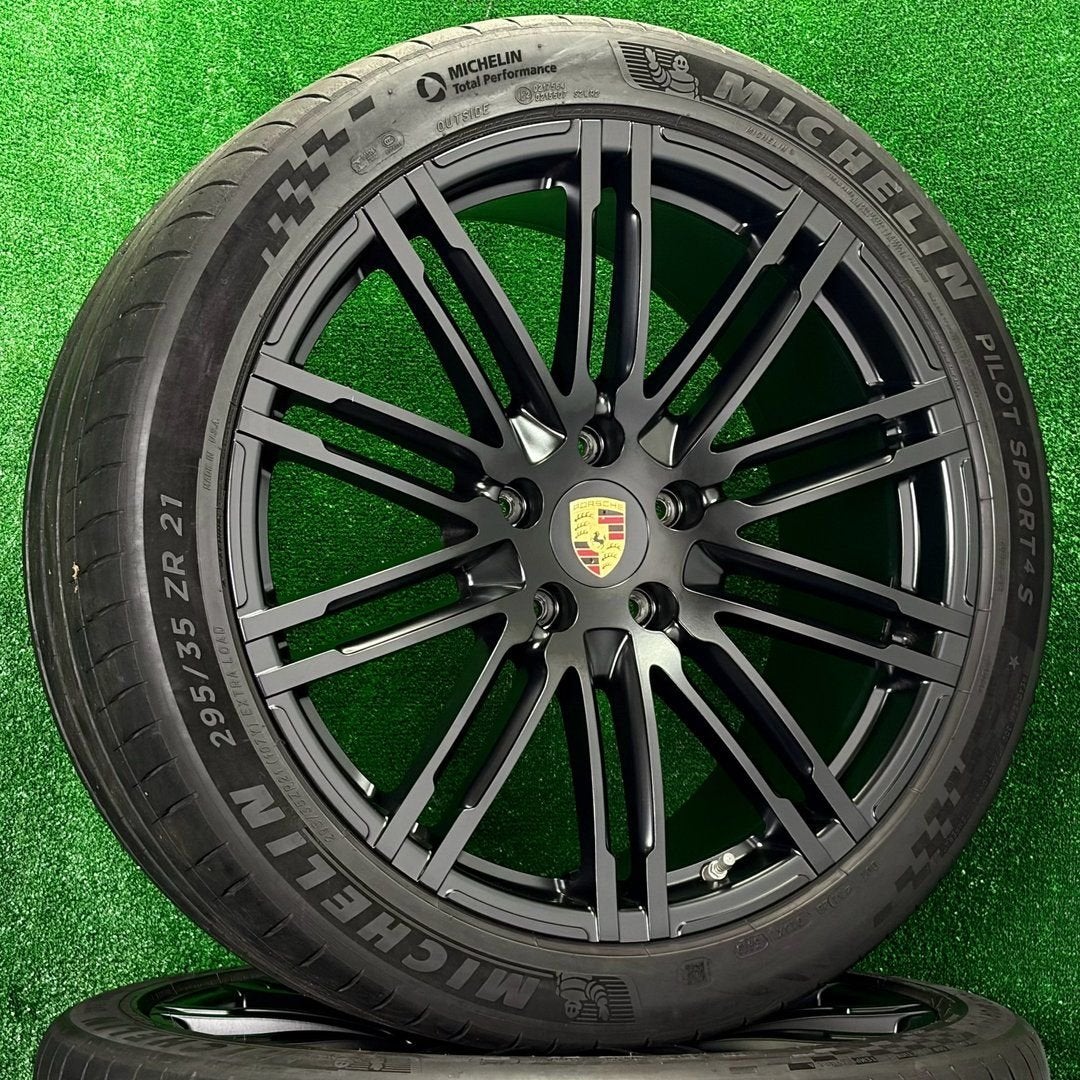 Orig. 21 inch Porsche Cayenne Turbo velgen banden Cayenne E2, Gebruikt, 295 mm, -, -