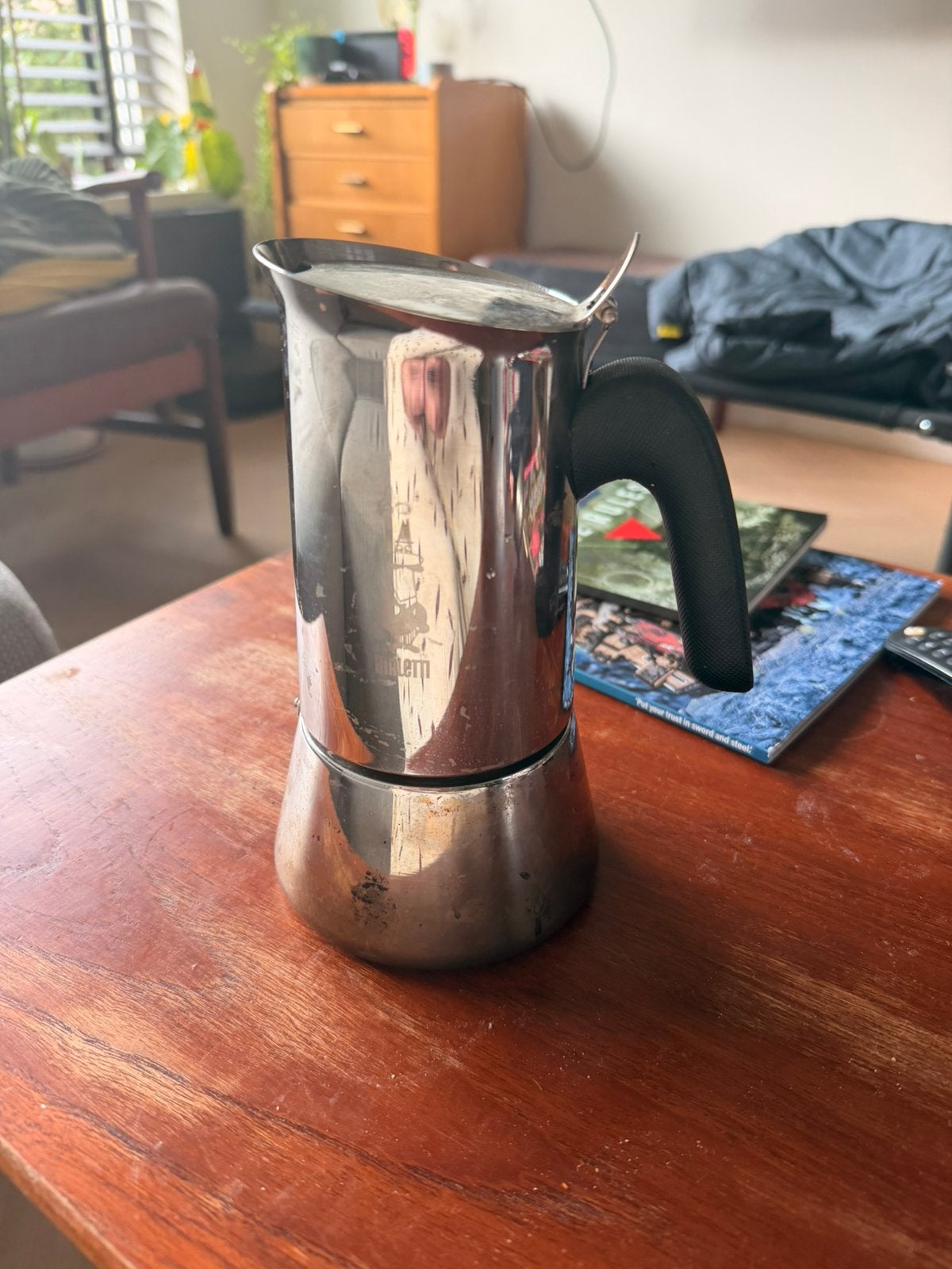 Bialetti 10 kops percolator voor op inductie, Witgoed en Apparatuur, Koffiezetapparaten, Ophalen, Gebruikt, Espresso apparaat