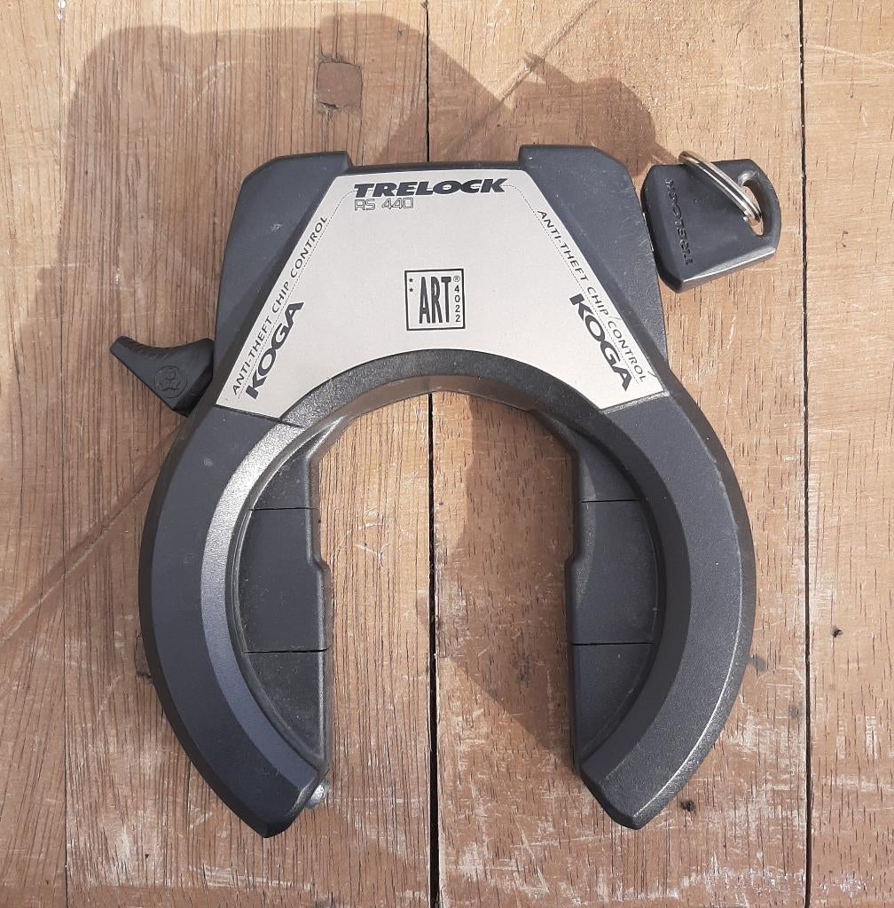 Koga Trelock RS 440 Fiets Insteekslot - Zwart - Zilver, Fietsen en Brommers, Fietsaccessoires | Fietssloten, Ophalen, Zo goed als nieuw
