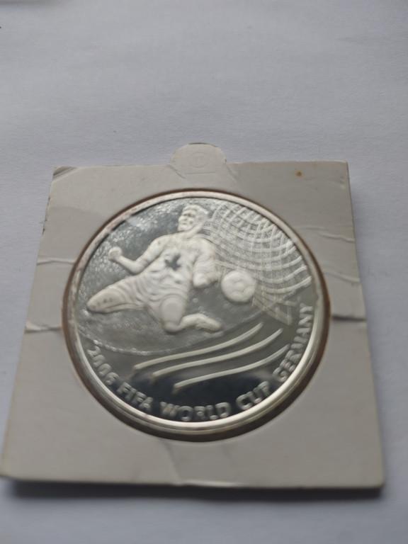 5 dollar Canada Elizabeth II 2006 FIFA World Cup 31.3g Ag, Postzegels en Munten, Munten | Amerika, Losse munt, Noord-Amerika, Zilver