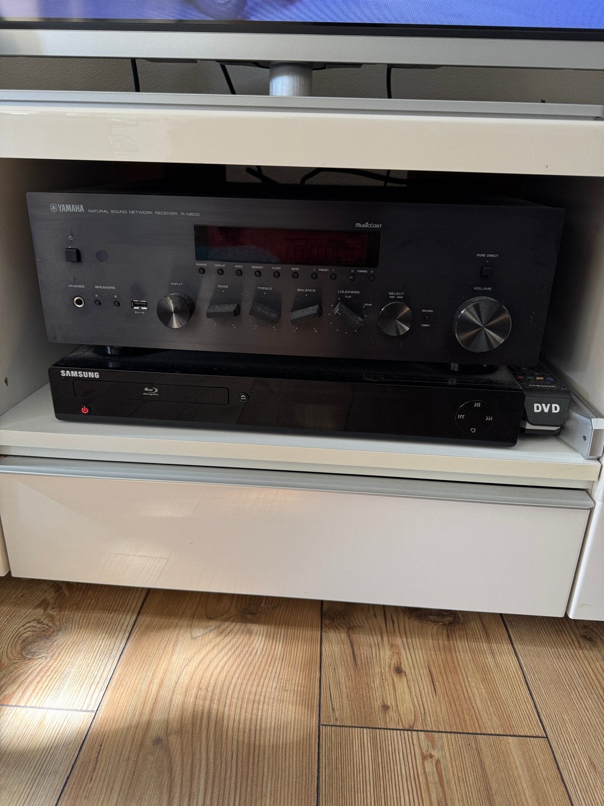 Yamaha R-N602 Natural Sound Network Receiver, Ophalen, Yamaha, Zo goed als nieuw, 120 watt of meer