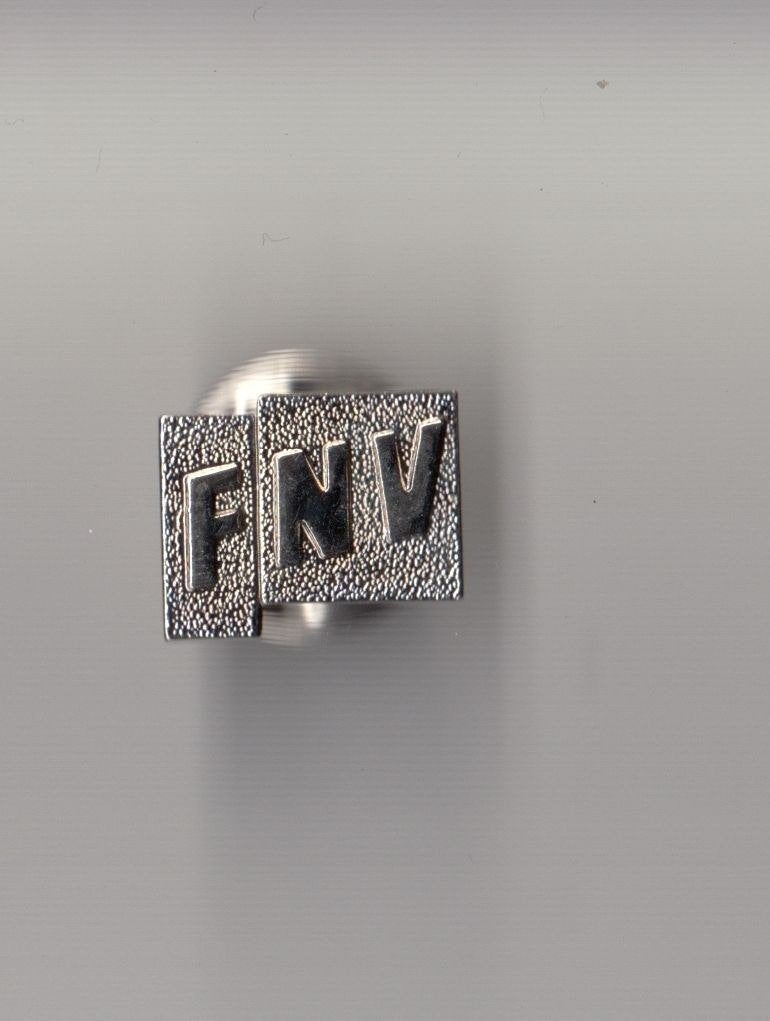 FNV Vakbond pin, Verzamelen, Gebruikt, Niet vindbaar, Niet vindbaar, Speldje of Pin