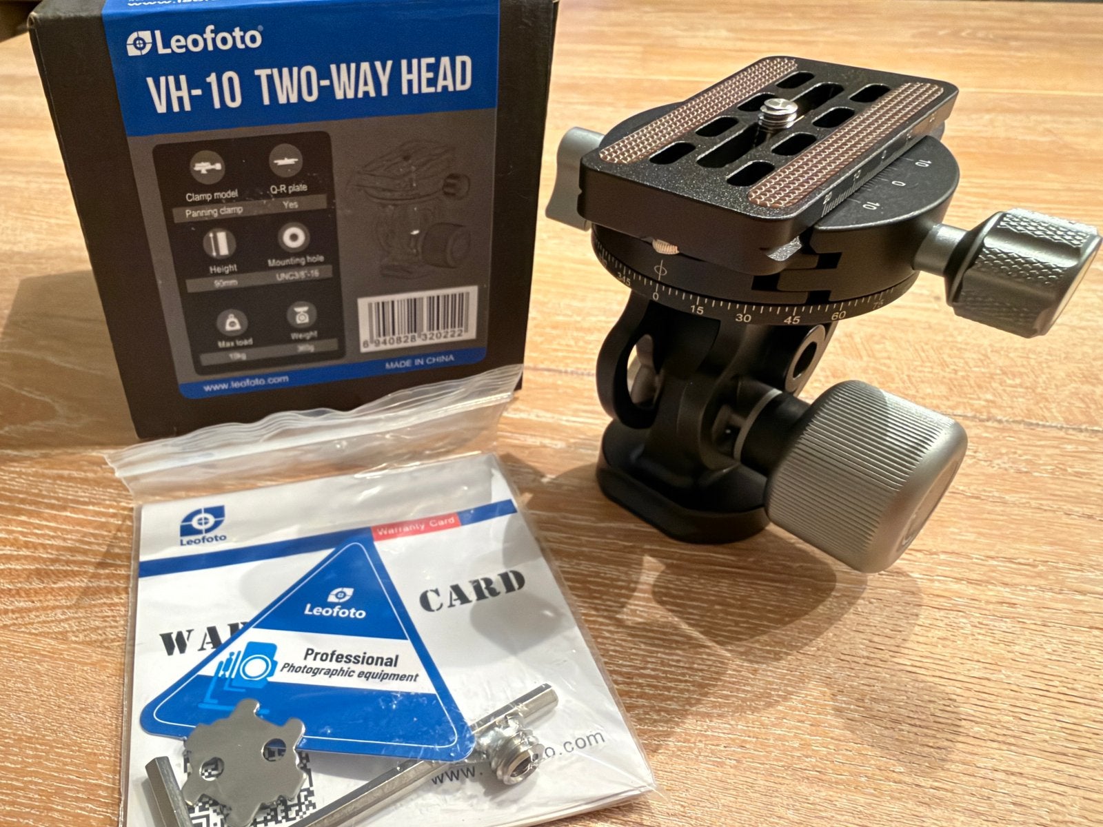 Leofoto VH-10 / statiefkop voor monopod, Ophalen of Verzenden, Nieuw