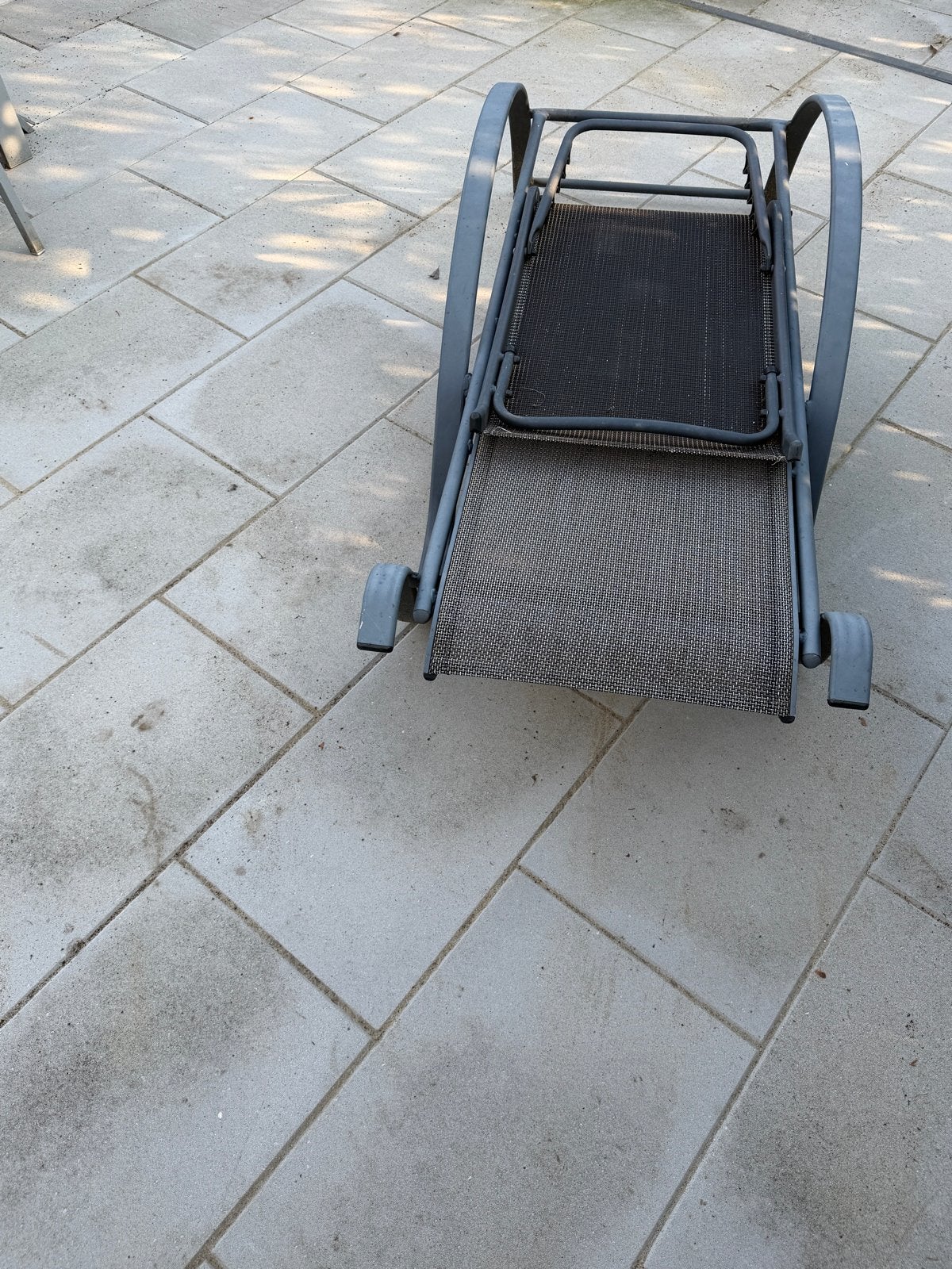 2x aluminium verstelbare ligstoel, Tuin en Terras, Ophalen, Gebruikt, Metaal, Verstelbaar