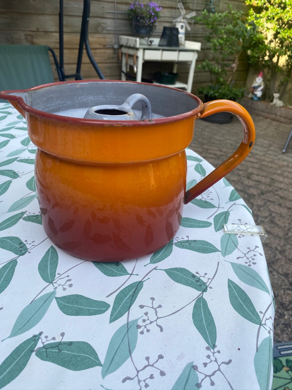 Emaille melkkoker uit de 50er jaren., Ophalen of Verzenden