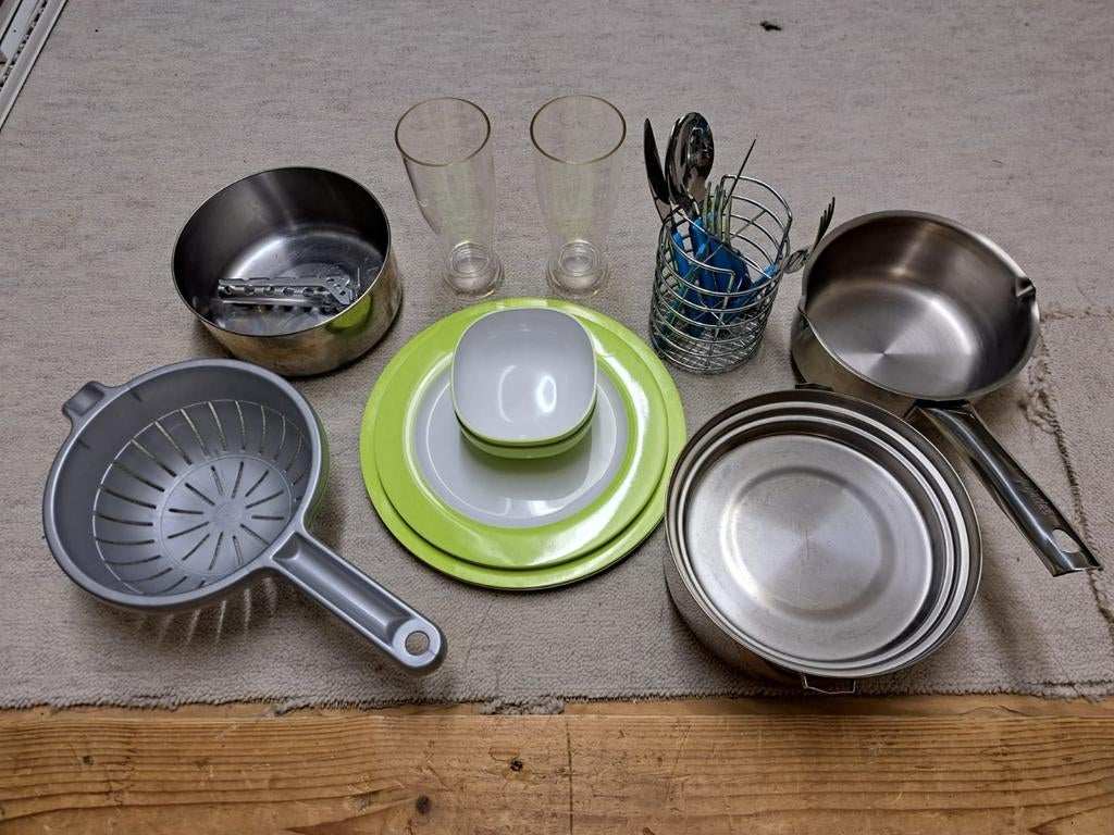 Complete kampeerkeuken set - Diverse benodigdheden, Ophalen of Verzenden
