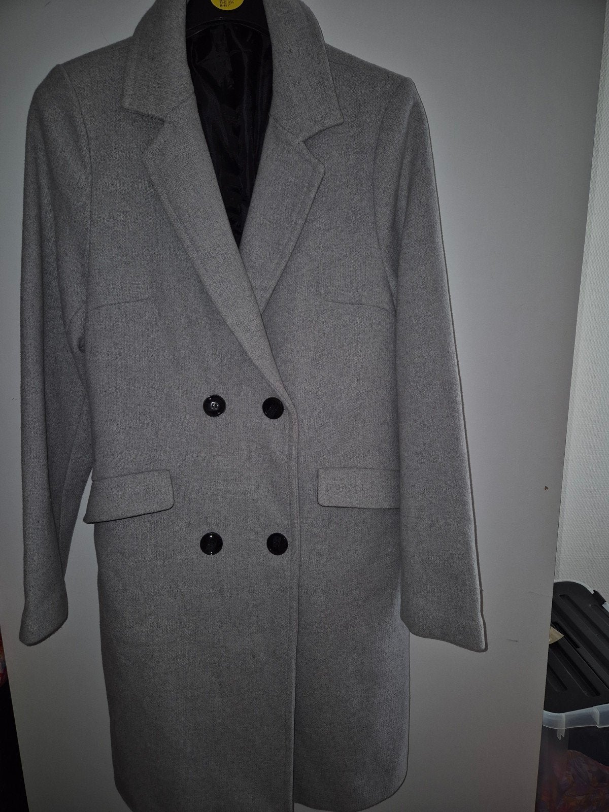 mantel jas  ( maat 40, Kleding | Heren, Jassen | Winter, Overige maten, Ophalen of Verzenden, Zo goed als nieuw, Grijs