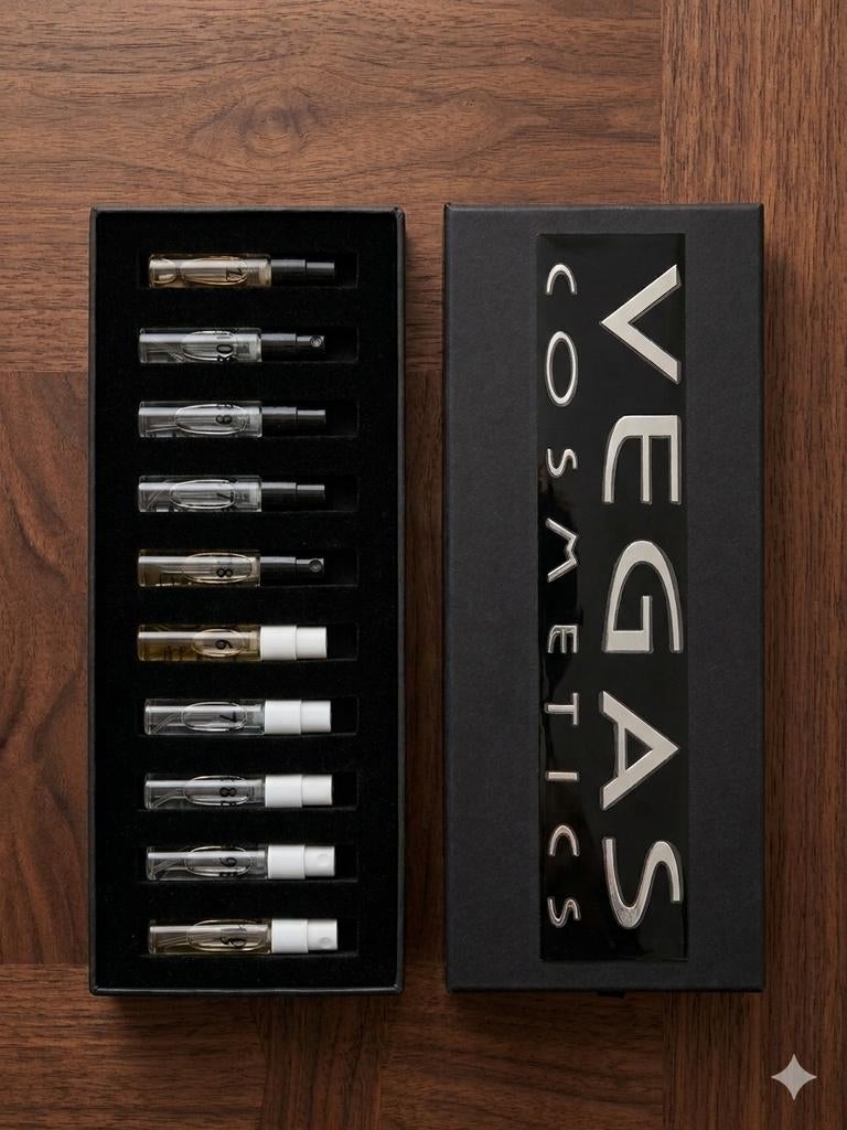 Vegas Cosmetics Parfum Sampleset - Ontdek Jouw Geur, Ophalen of Verzenden, Zo goed als nieuw