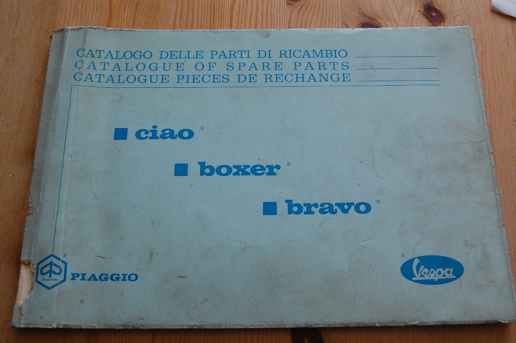 Piaggio Vespa Ciao - Boxer - Bravo onderdelenboek, Ophalen of Verzenden, Nieuw
