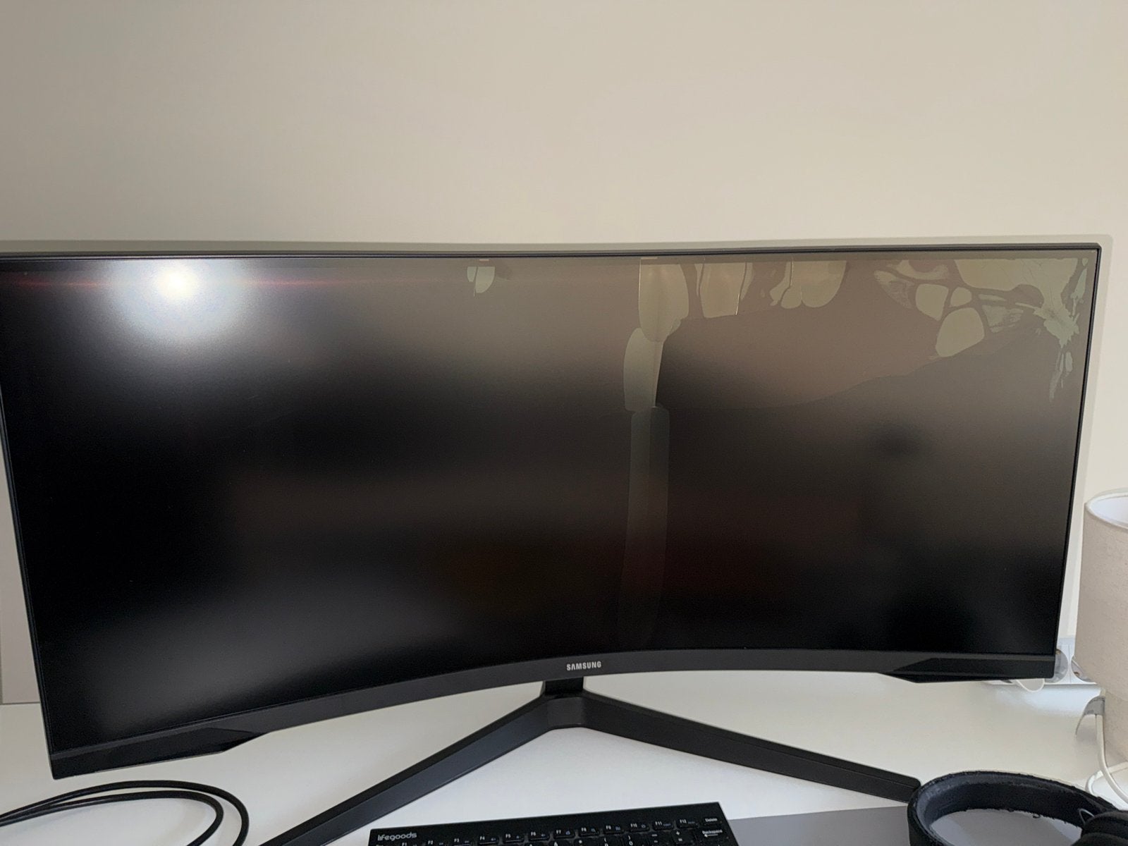 Samsung Odyssey G5 34 inch monitor - gratis op te halen, Computers en Software, Ophalen, Curved, VA, Niet werkend