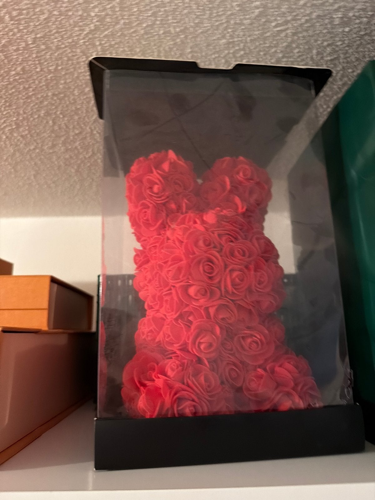 Rozenbeer - Rode Rozen Teddybeer in Geschenkdoos, Ophalen of Verzenden, Nieuw