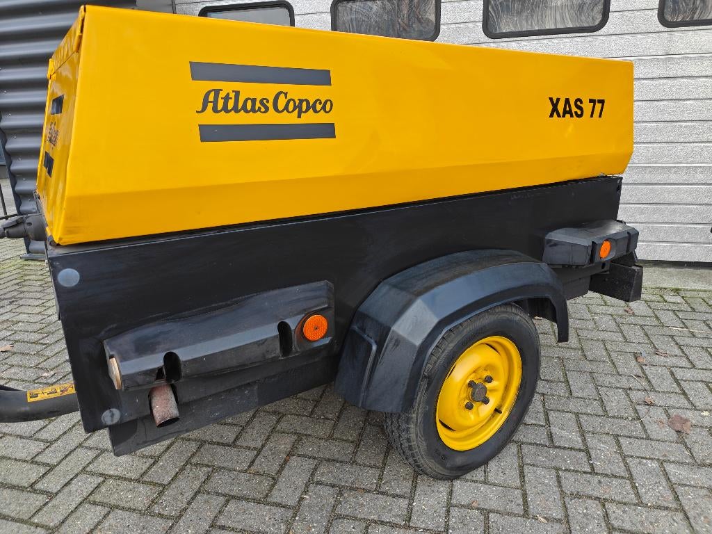 Mobiele compressor Atlas Copco XAS77 4,6 m3/min, Ophalen, Mobiel, Gebruikt, 800 liter/min of meer