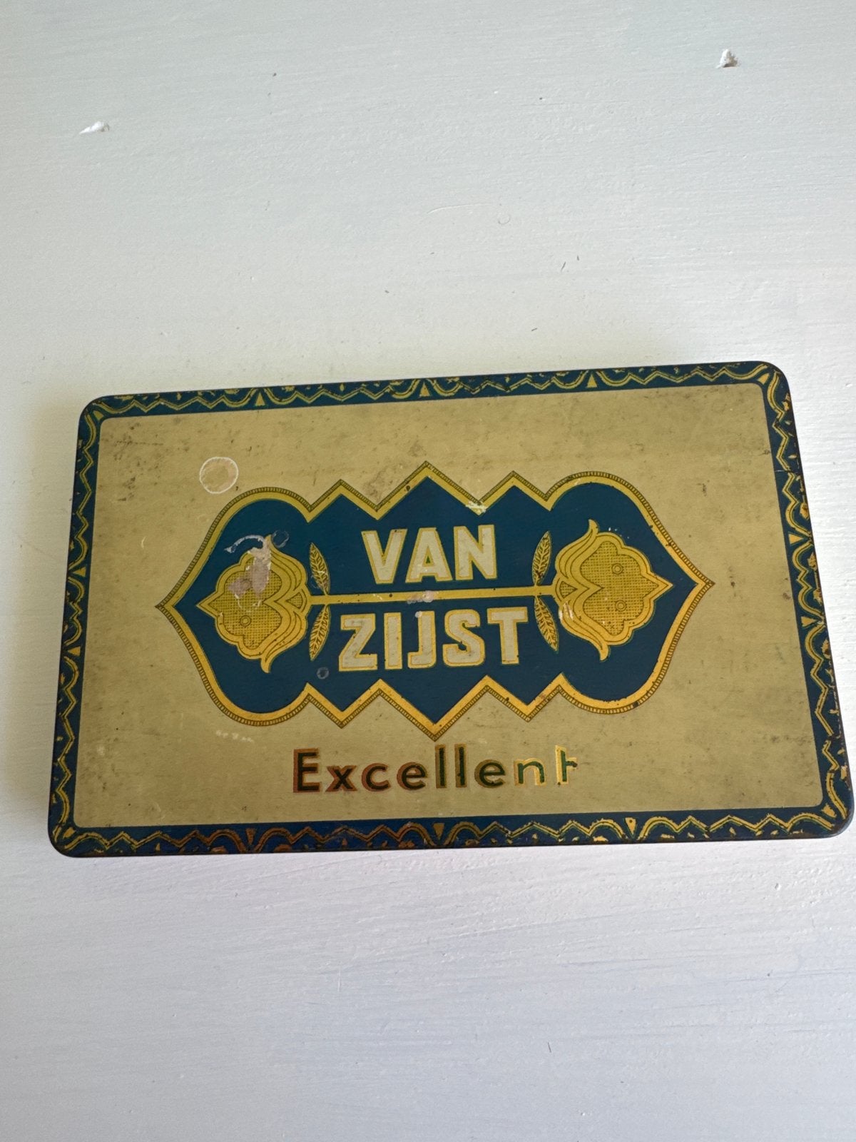 Vintage Sigarenblik 'Van Zijst Excellent', Ophalen of Verzenden, Gebruikt, Overige, Overige merken
