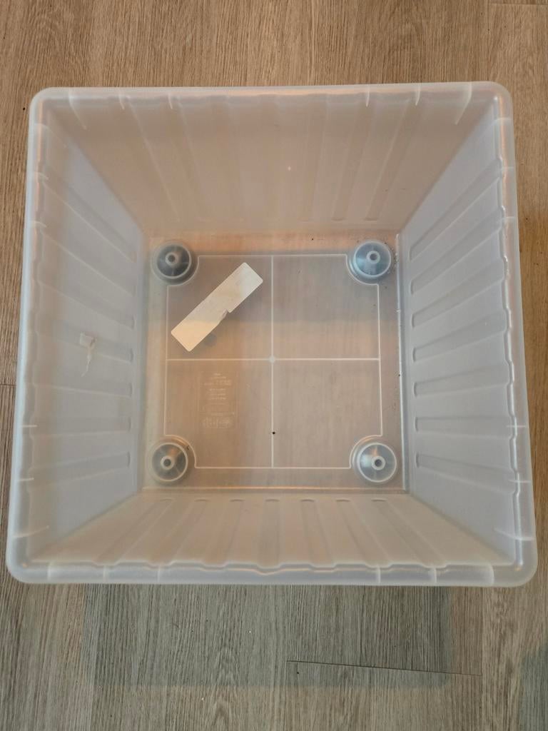 IKEA Vessla Opbergbak met wielen - Transparant, Ophalen, Gebruikt, Minder dan 50 cm, Minder dan 50 cm