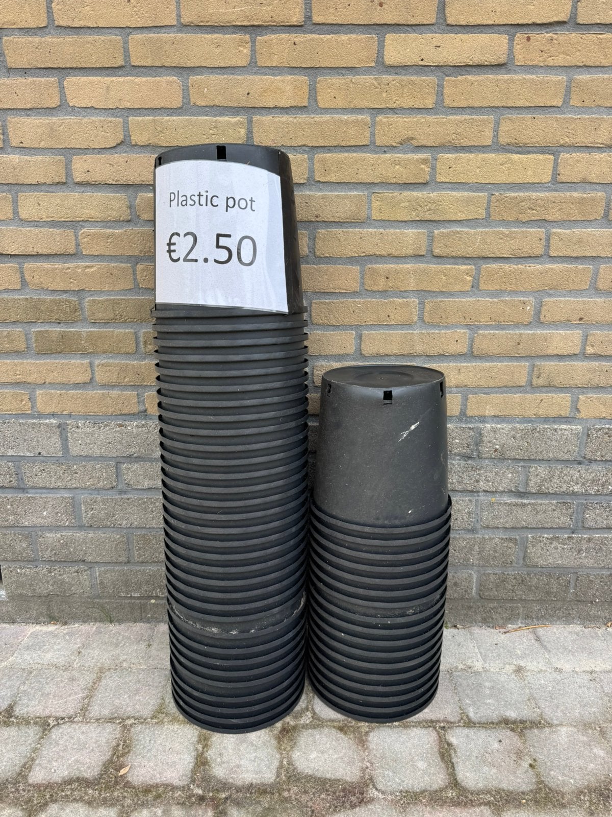 Plastic potten 50 stuks, Tuin en Terras, Kweekspullen, Ophalen, Zo goed als nieuw, Kweekbak