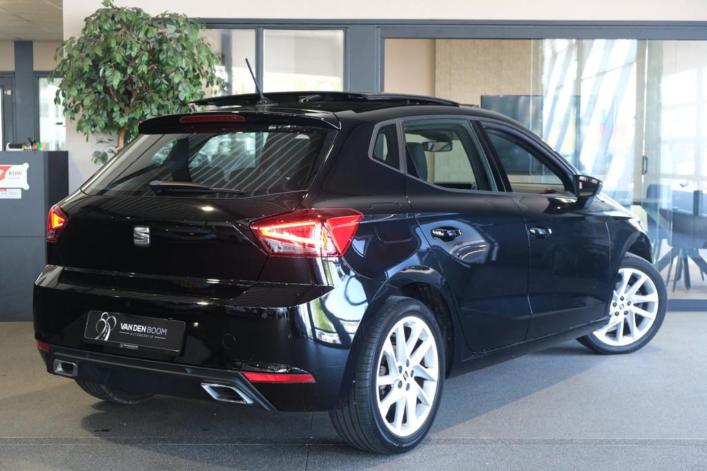 Seat Ibiza 1.0 EcoTSI FR DSG Facelift Pano Led Navi Cam Crui, Auto's, Seat, Stof, Gebruikt, Zwart, 580 kg