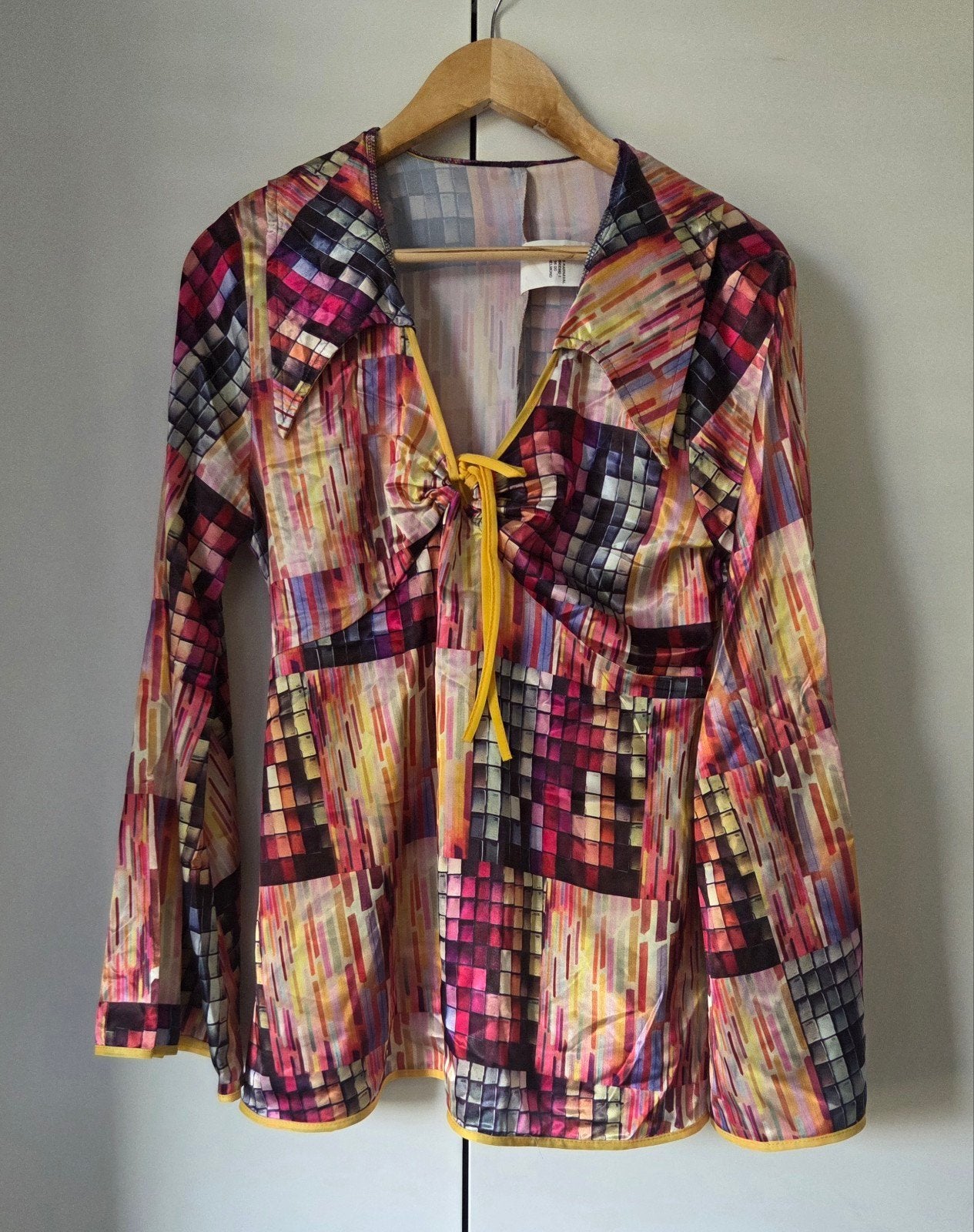 Blouse jaren "80 feest, Ophalen of Verzenden, Zo goed als nieuw, Maat 38/40 (M), Overige thema's