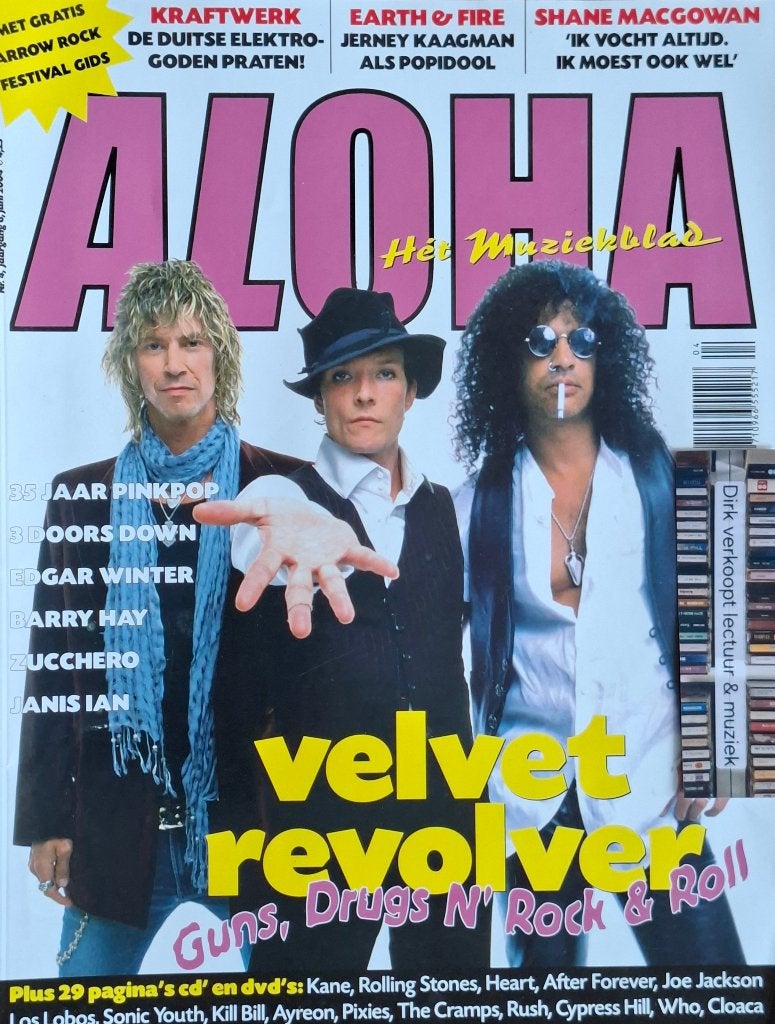Aloha nr 4, 2004: Earth & Fire, Barry Hay, 35 jaar Pinkpop, Verzamelen, Ophalen of Verzenden, Zo goed als nieuw, Boek, Tijdschrift of Artikel