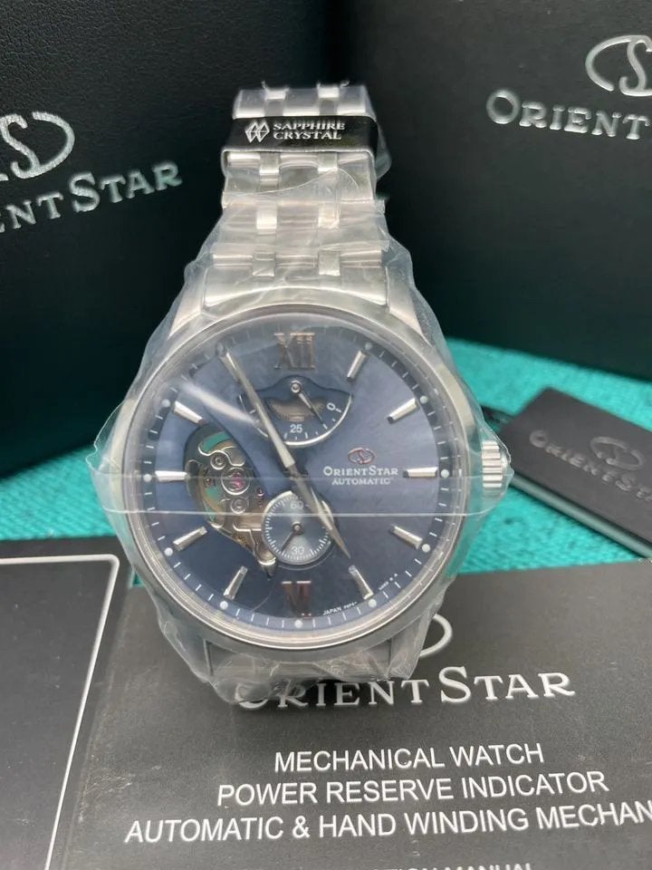 Orient Star RE-AV0B08L Layered Skeleton, Ophalen of Verzenden, Nieuw, Leer, Overige merken