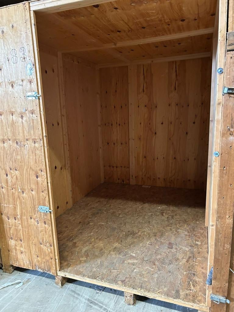 Houten opslagkist / verhuisbak, Gebruikt, 100 cm of meer, 60 cm of meer, Bak of Kist