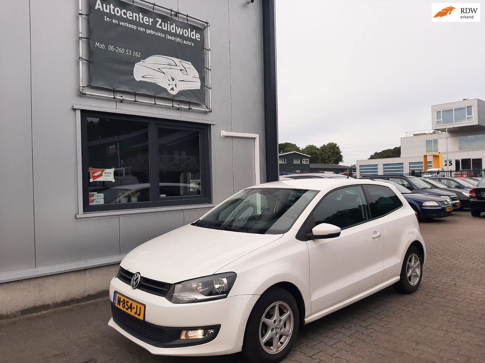 Volkswagen Polo 1.2-12V BlueMotion Trendline navi airco crui, Auto's, Voorwielaandrijving, Euro 5, Zwart, 1198 cc