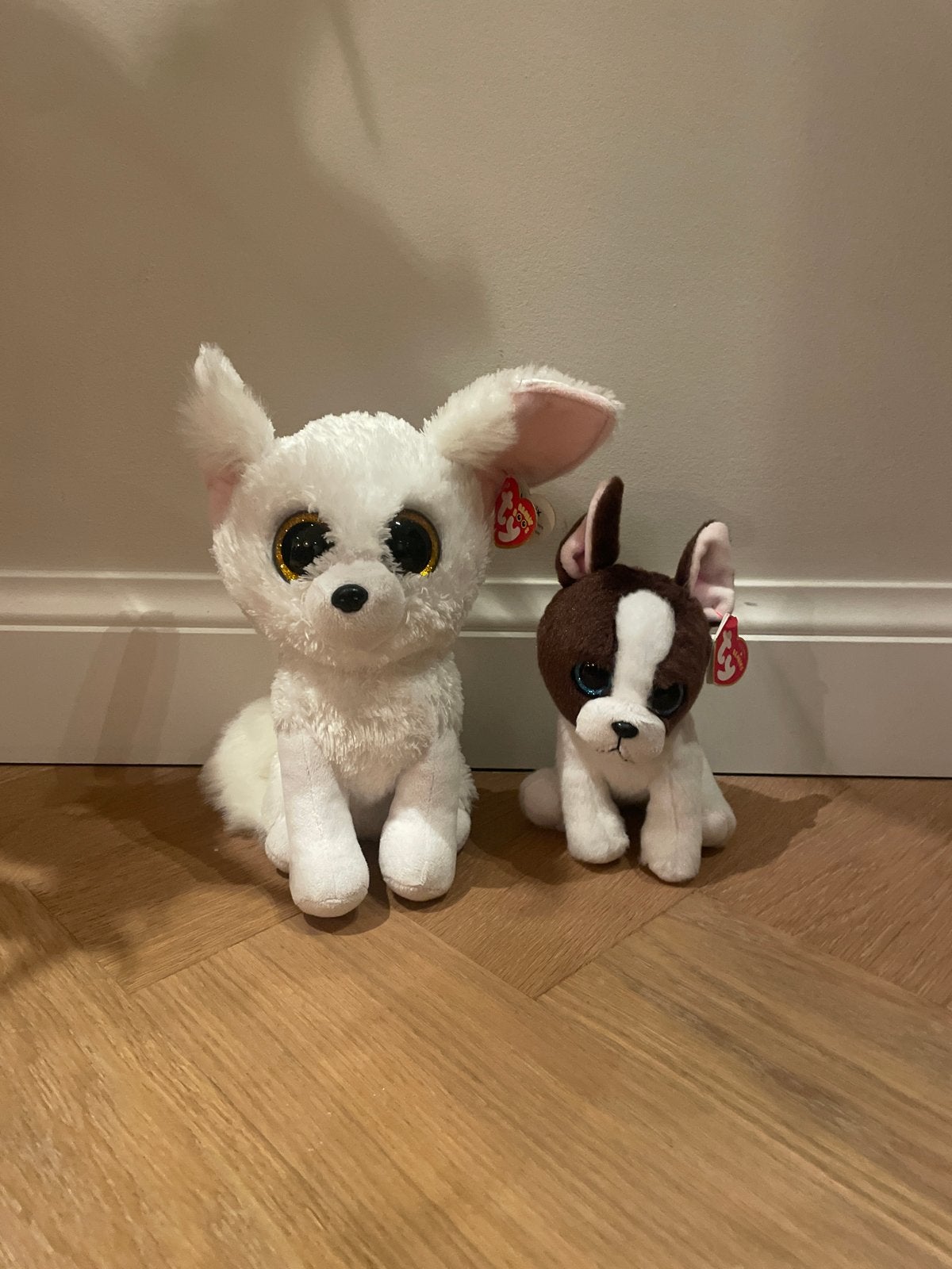 Knuffels van TY met kaartje, Ophalen of Verzenden, Klein (minder dan 20 cm), Wit, Ty