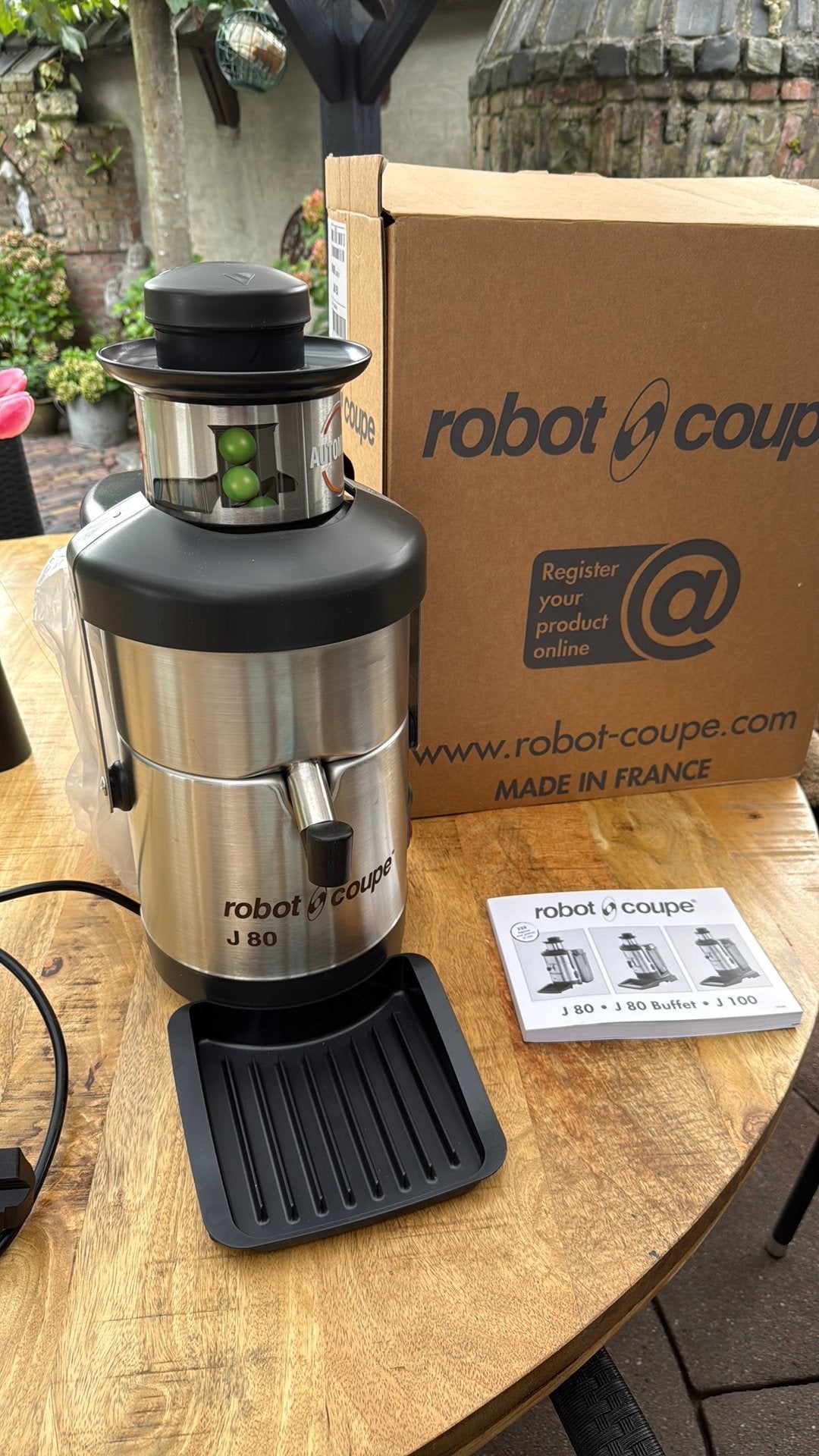 Robot coupe J 80  nieuw, Witgoed en Apparatuur, Juicers, Ophalen of Verzenden, Nieuw, Sapcentrifuge