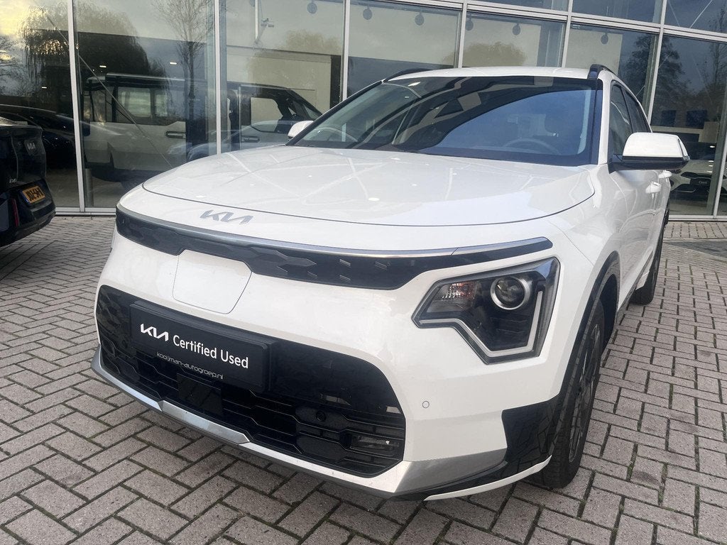 Kia Niro EV DynamicLine 64.8 kWh Nav|Lmv|camera, Auto's, Gebruikt, 750 kg, 1657 kg, Leder en Stof