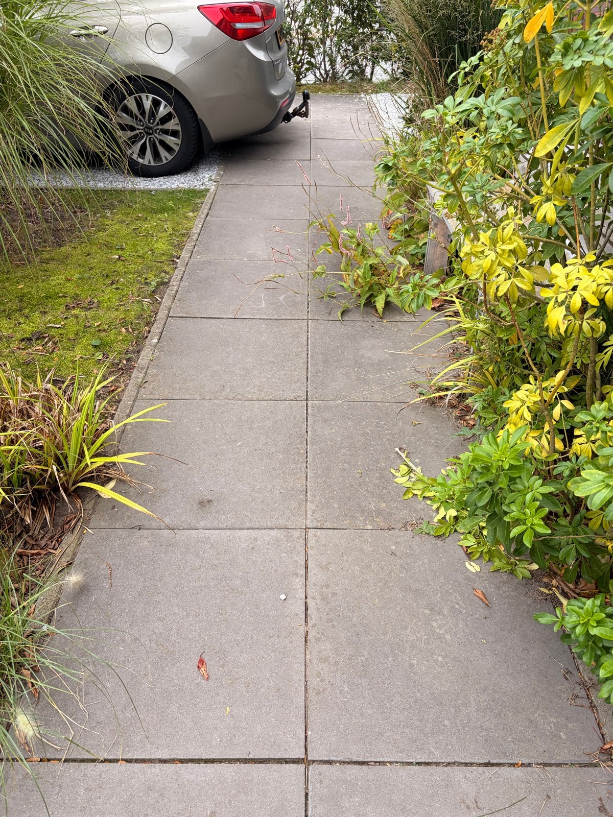 42 zandcementtegels 60x60 cm - Gratis af te halen, Tuin en Terras, Ophalen, Gebruikt, 10 m² of meer, Beton