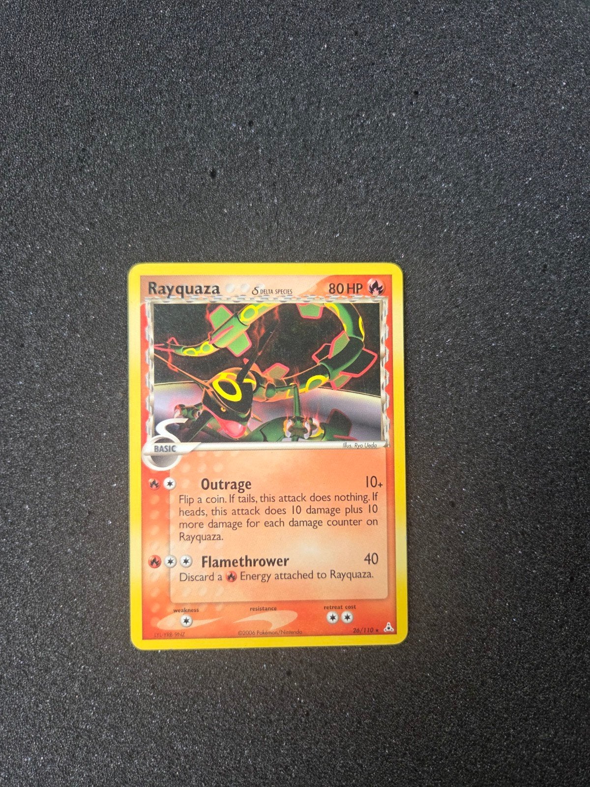 Rayquaza delta species 26/110 Pokémon kaart, Hobby en Vrije tijd, Verzamelkaartspellen | Pokémon, Ophalen of Verzenden