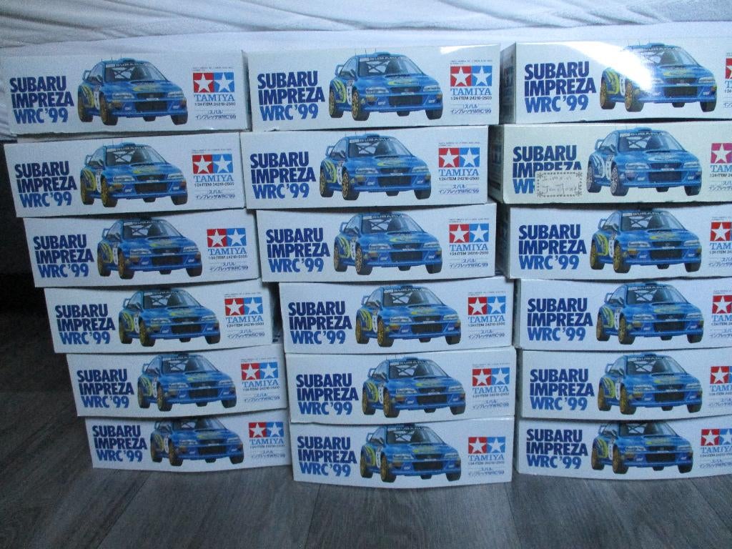 Verzameling Tamiya subaru impreza WRC Diverse versie,s, Hobby en Vrije tijd, Modelbouw | Auto's en Voertuigen, Auto, 1:32 tot 1:50